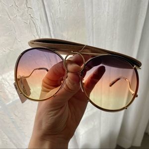 Chlo Vicky Round Aviator 6mm Sunglasses